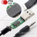 FTDI TTL-RS232 PL2303 USB에서 DC3.5 잭 케이블